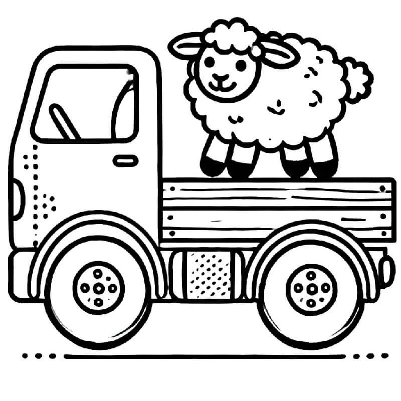 Nákladní Automobil (26) omalovánka