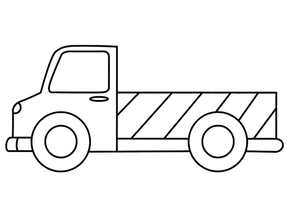 Nákladní Automobil (3) omalovánka
