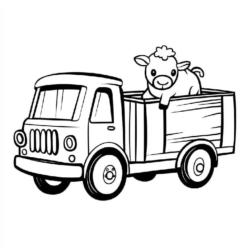 Nákladní Automobil (30) omalovánka