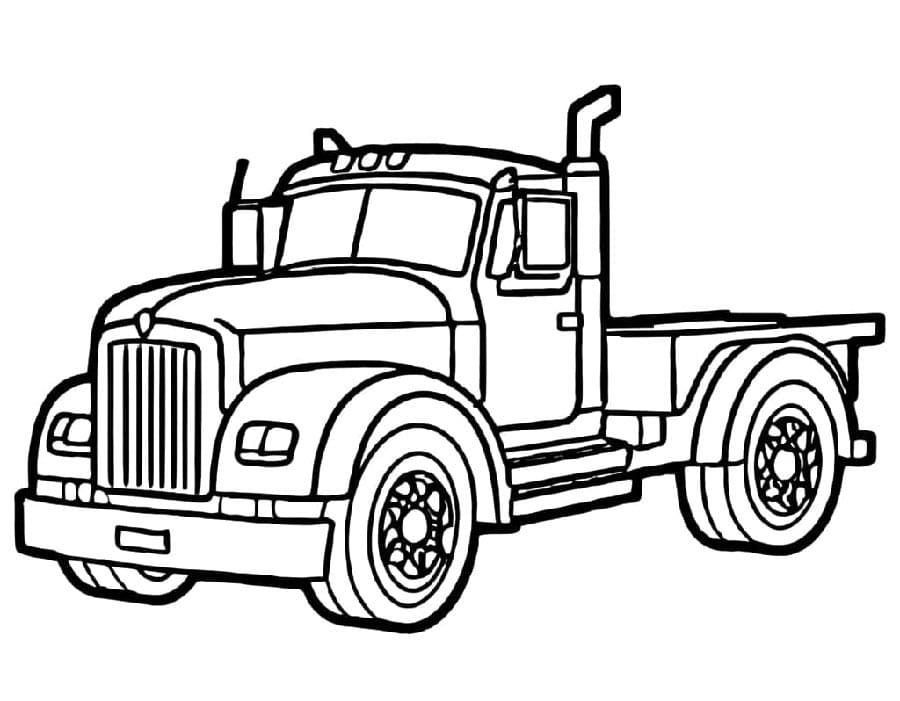Nákladní Automobil (4) omalovánka