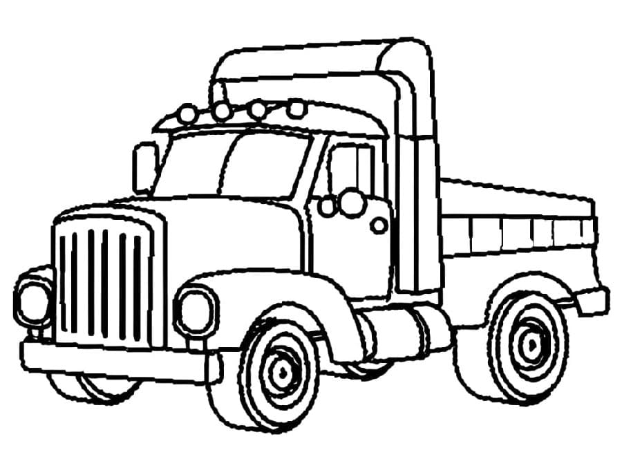 Nákladní Automobil (5) omalovánka