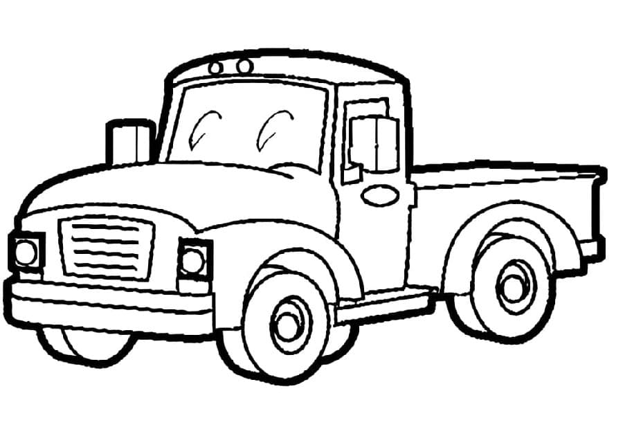 Nákladní Automobil (8) omalovánka