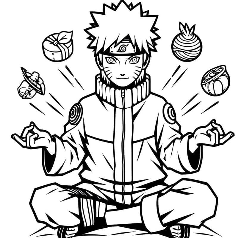 Naruto (10) omalovánka
