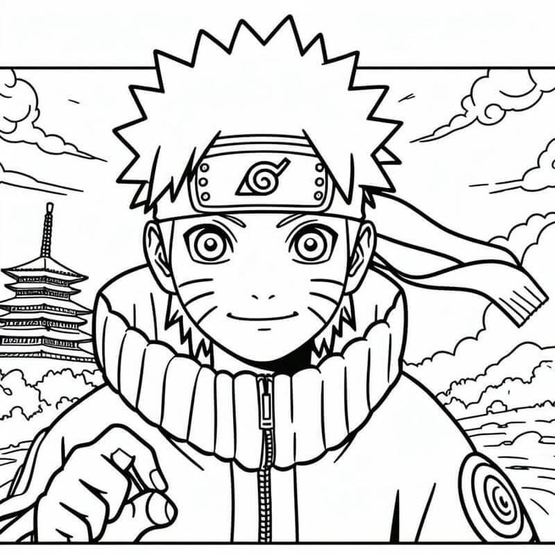 Naruto (12) omalovánka