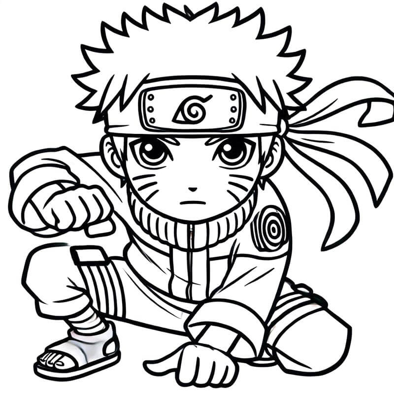 Naruto (5) omalovánka