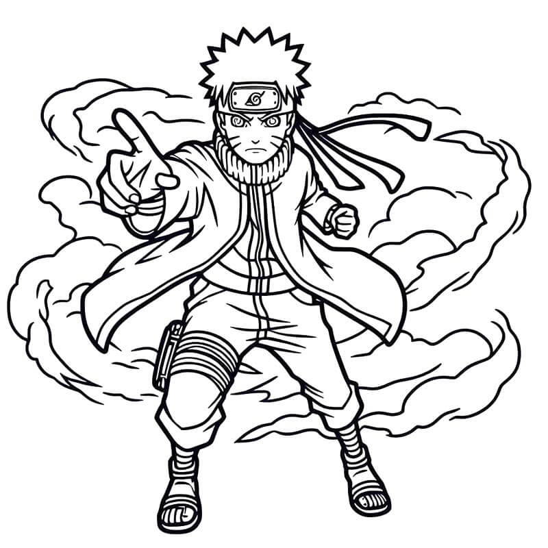 Naruto (6) omalovánka