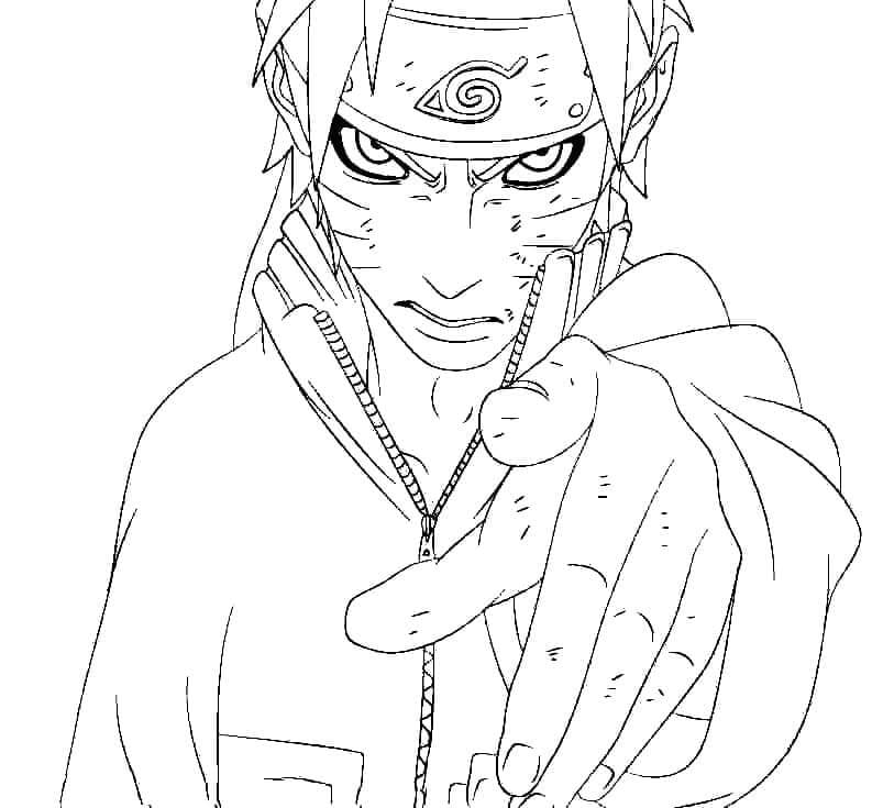 Naruto (9) omalovánka