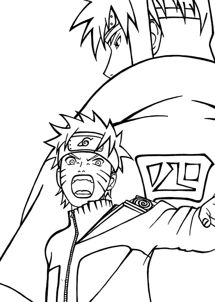 Naruto Tisknutelný pro Děti omalovánka