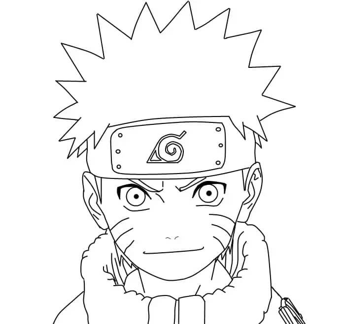 Naruto Vymalovatelné pro Děti omalovánka