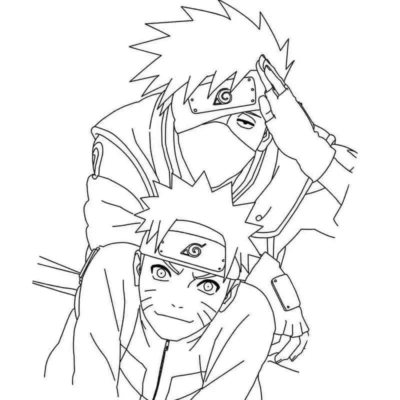 Naruto Zdarma Tisknutelný omalovánka