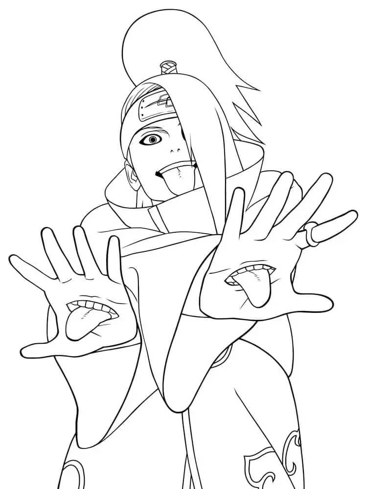 Naruto pro 2leté Děti omalovánka