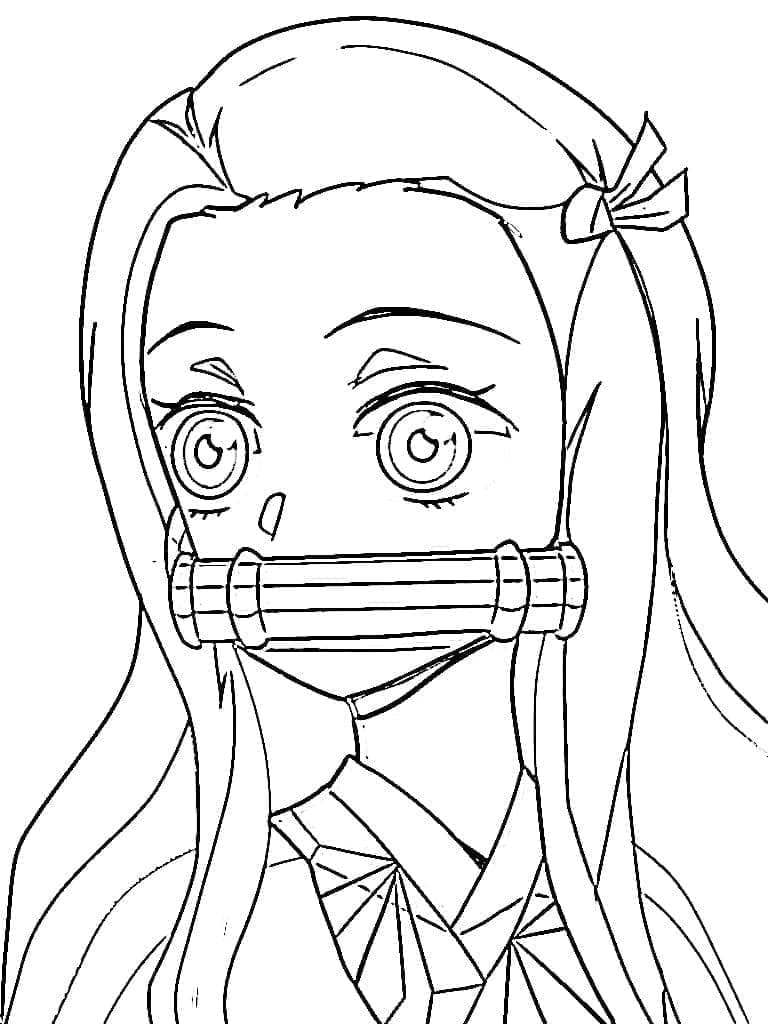 Nezuko Tisknutelná omalovánka