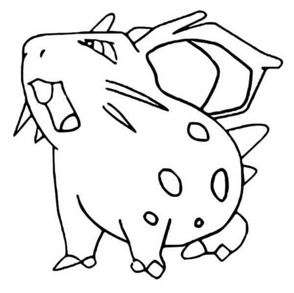 Nidoran(f) Pokemon omalovánka