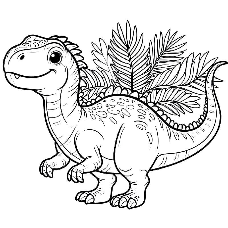 Normální Dinosaurus omalovánka