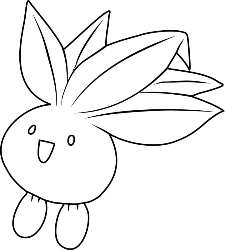 Oddish Pokemon omalovánka