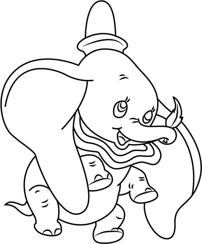 Okouzlující Dumbo omalovánka