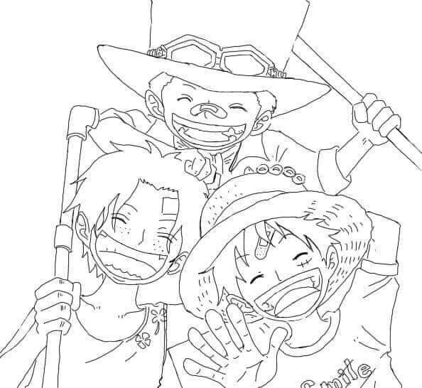 One Piece (9) omalovánka