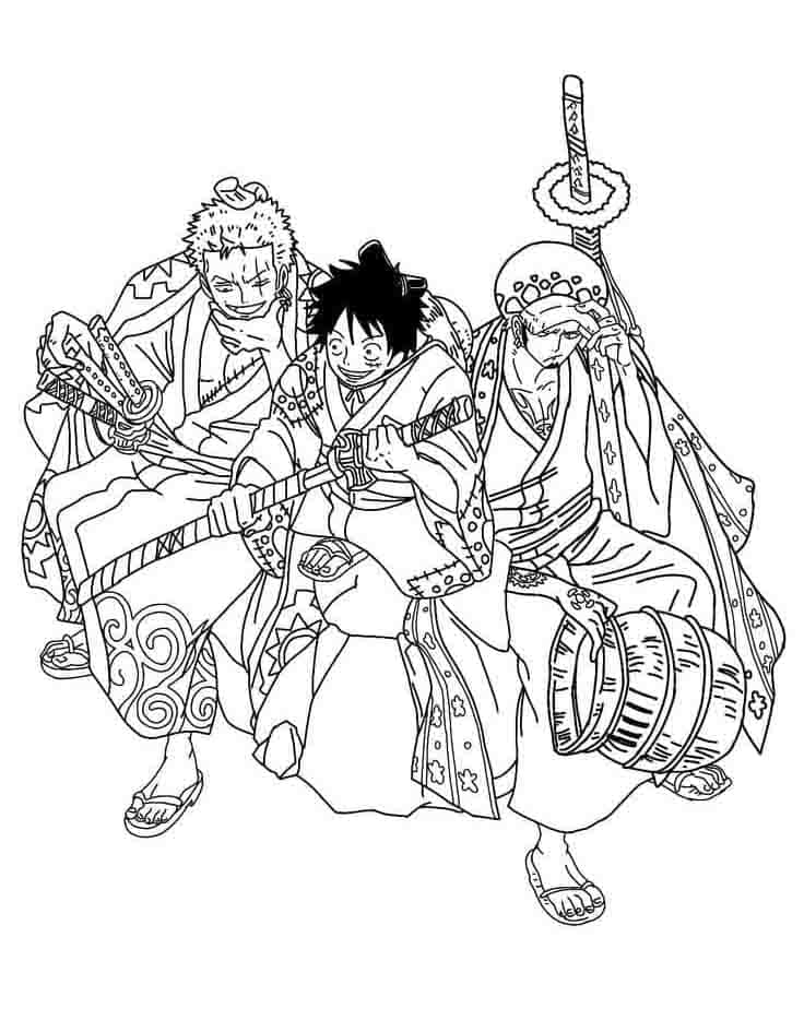 One Piece Anime omalovánka