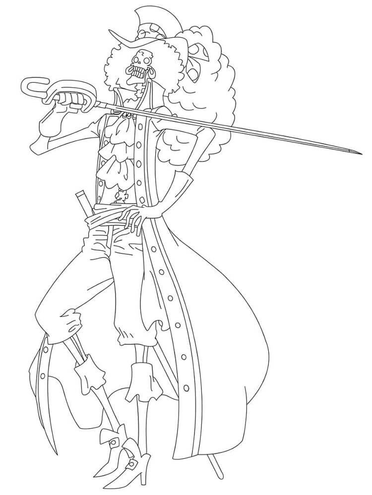 One Piece Tisknutelný Obrázek pro Děti omalovánka