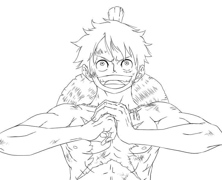 One Piece Zdarma pro Děti omalovánka