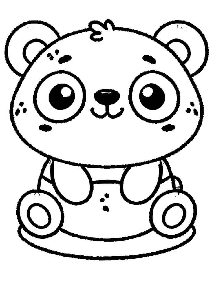 Panda Zdarma Tisknutelná omalovánka