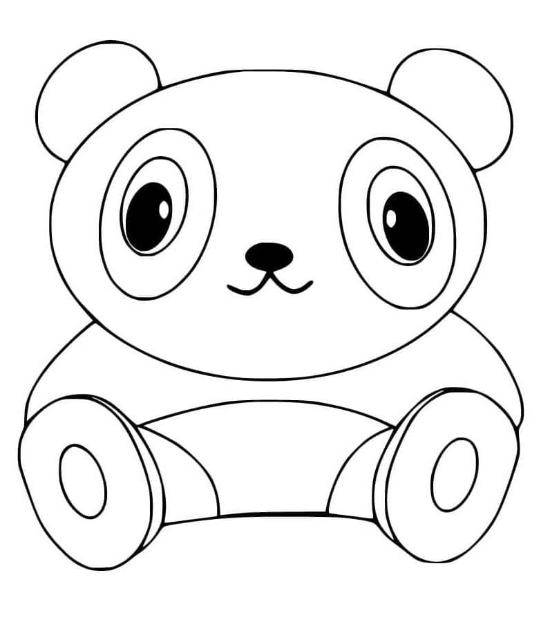 Panda Zdarma pro Děti omalovánka