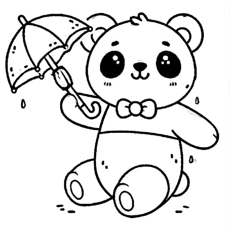 Panda Zdarma omalovánka