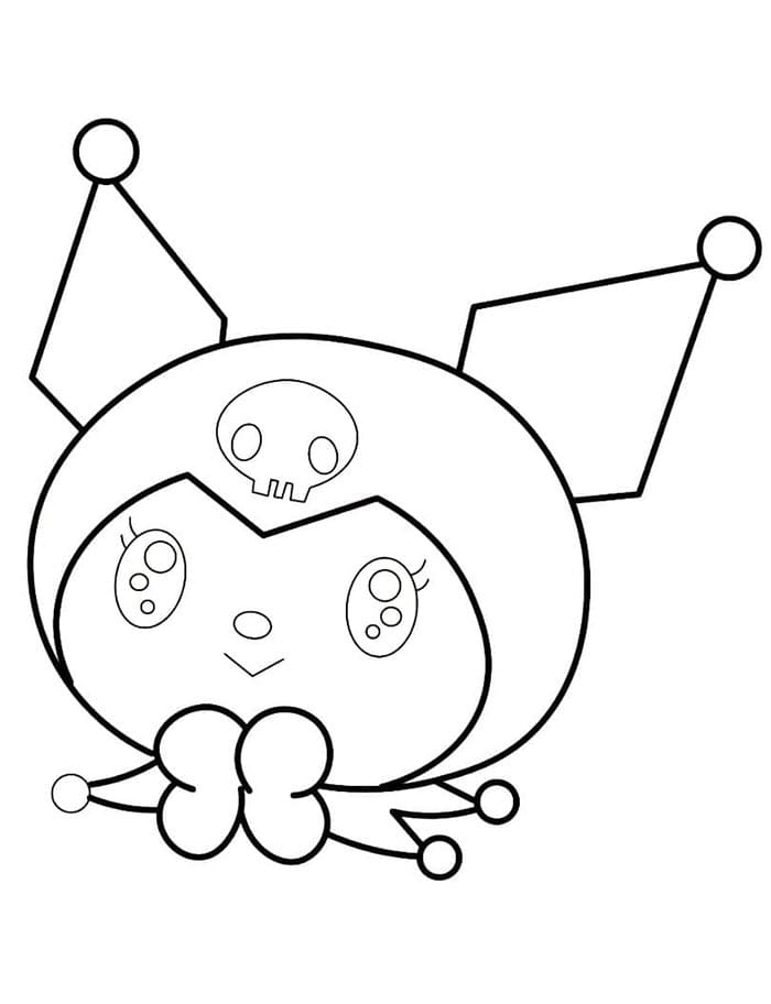 Pěkná Kuromi omalovánka