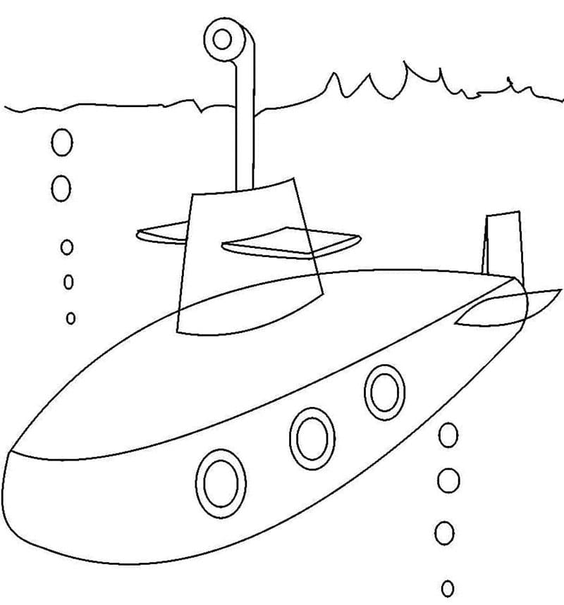 Pěkná Ponorka omalovánka