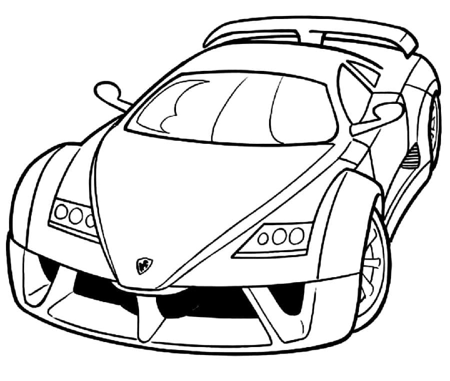Pěkné Ferrari omalovánka