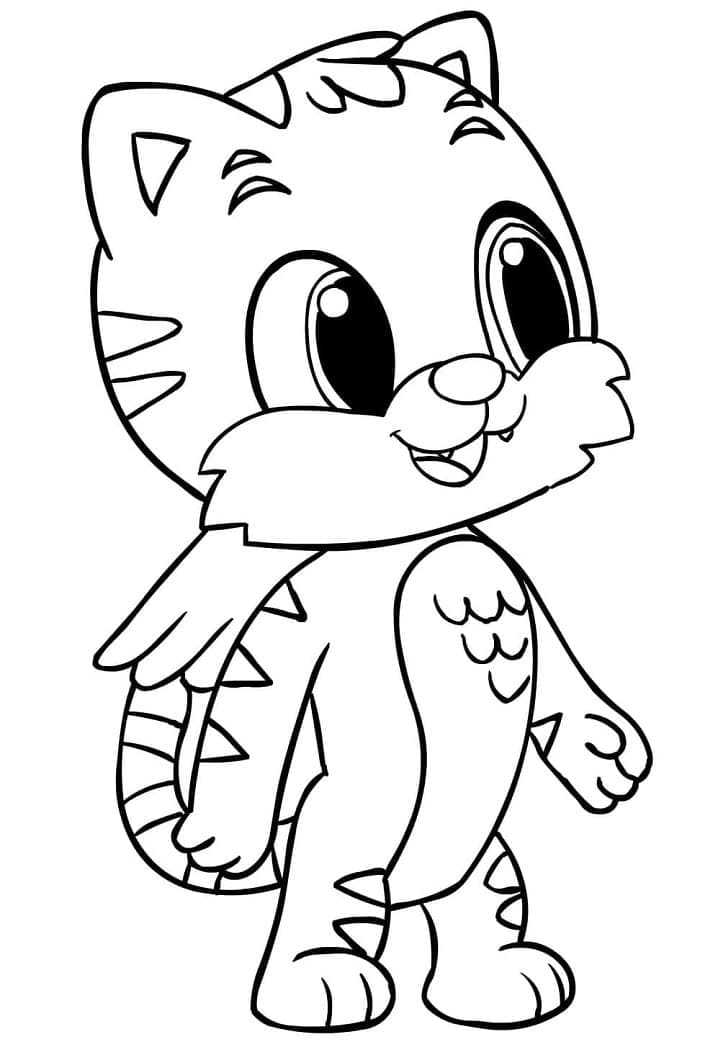 Pěkné Hatchimals omalovánka