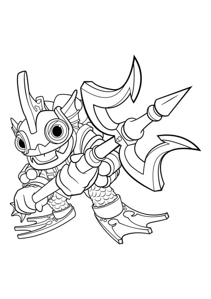 Pěkné Skylanders omalovánka