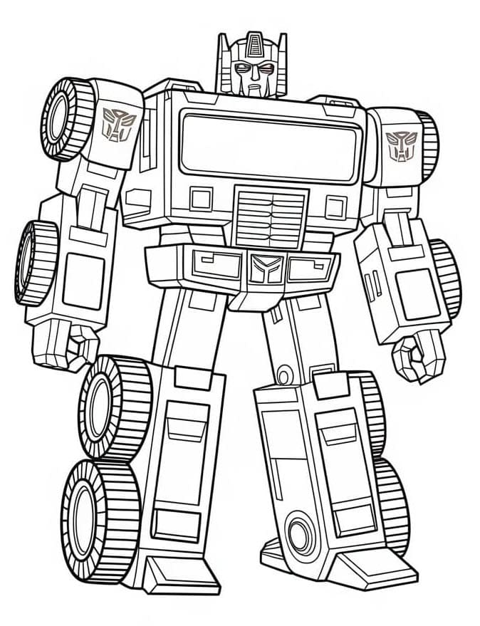 Pěkné Transformers omalovánka