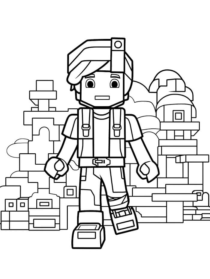 Pěkný Roblox omalovánka