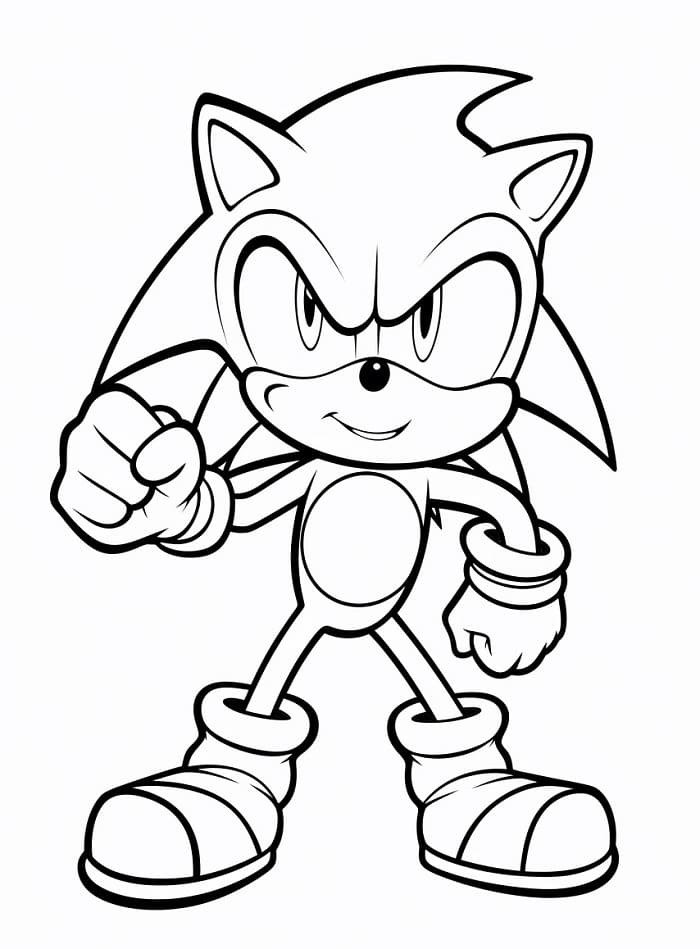 Pěkný Sonic omalovánka