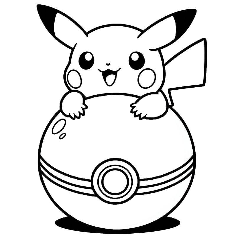 Pikachu Zdarama omalovánka