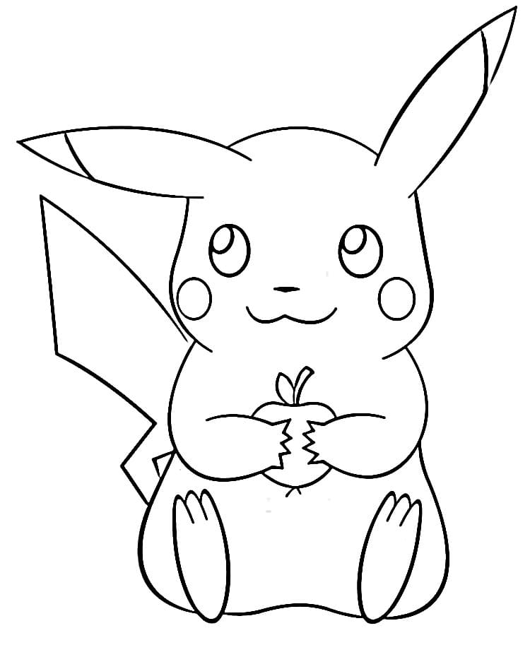 Pikachu Zdarma pro Děti omalovánka