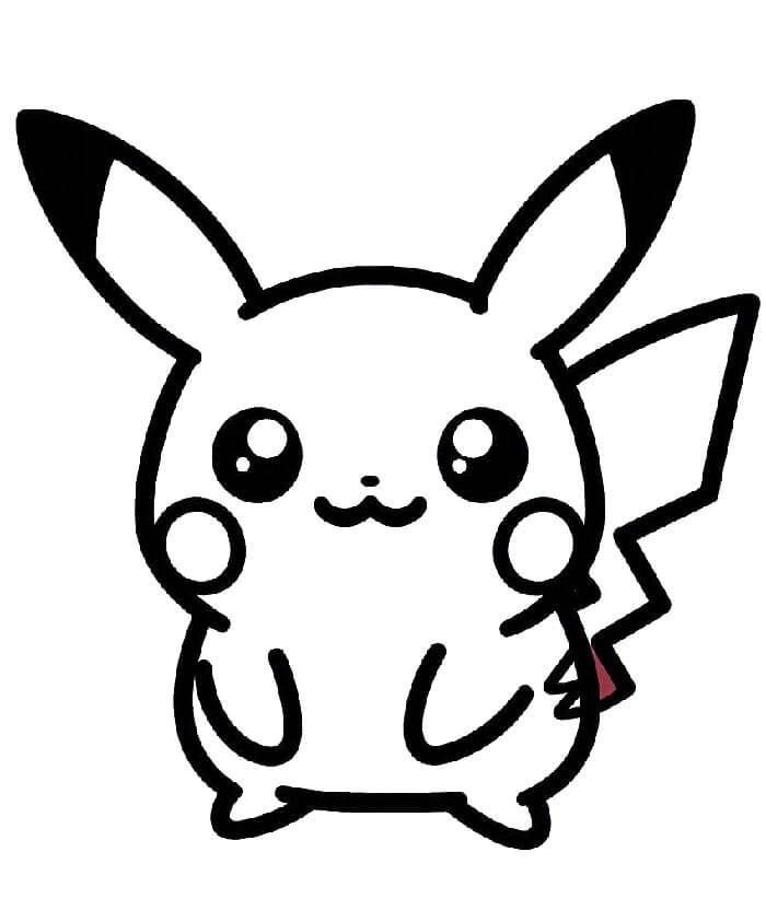 Pikachu k Tisku omalovánka