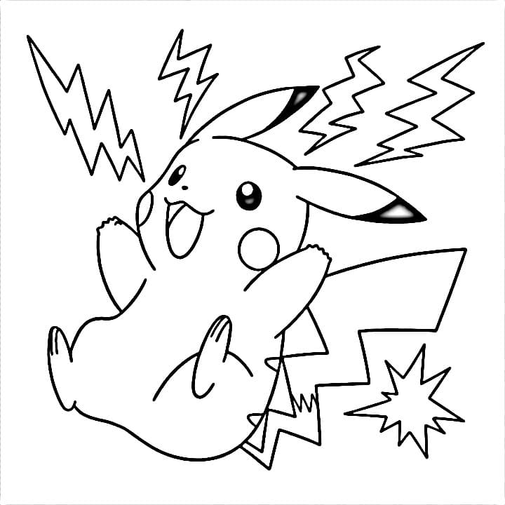 Pikachu pro Děti omalovánka