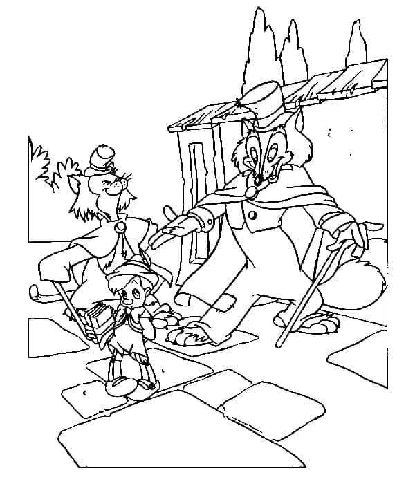 Pinocchio 1 omalovánka