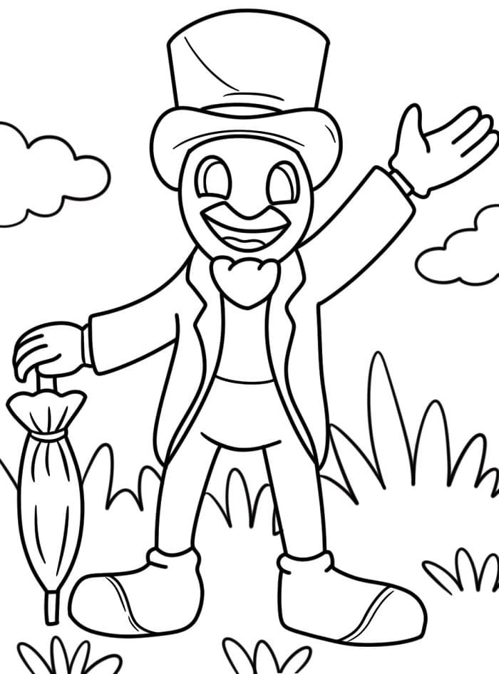 Pinocchio pro 5leté Děti omalovánka
