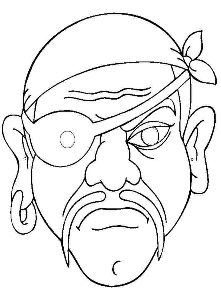 Pirátský Obrázek omalovánka