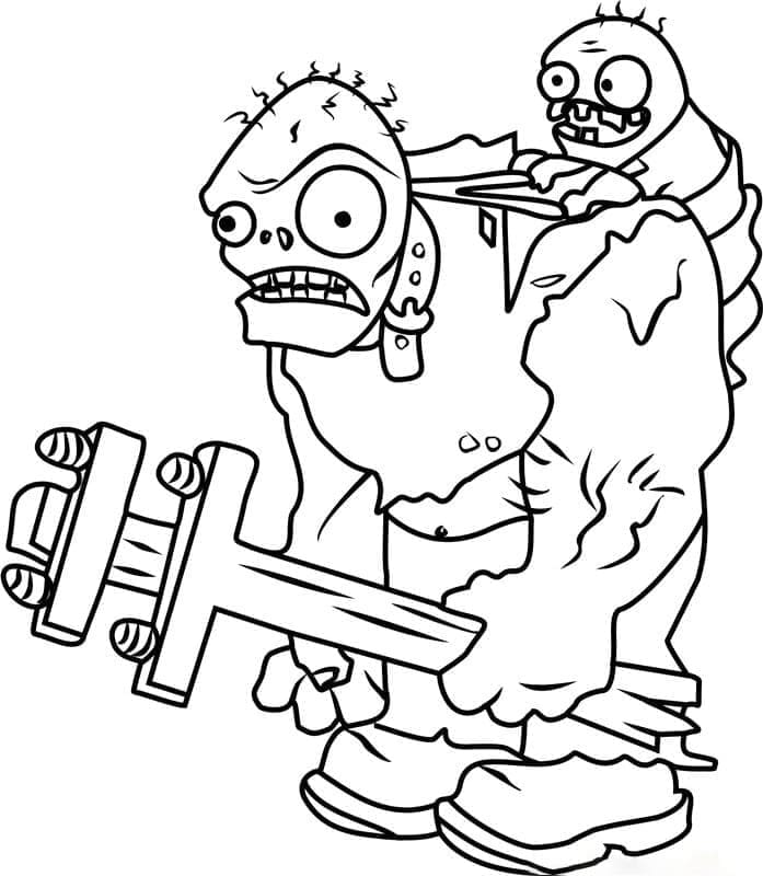 Plants vs Zombies (12) omalovánka
