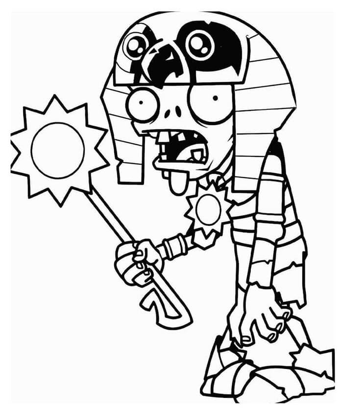 Plants vs Zombies (46) omalovánka