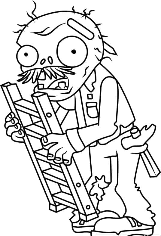 Plants vs Zombies (9) omalovánka