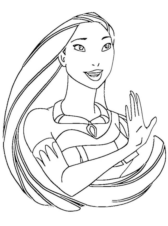 Pocahontas k Tisku omalovánka