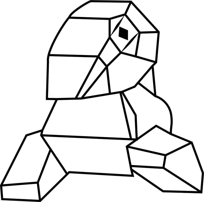 Porygon Pokemon omalovánka