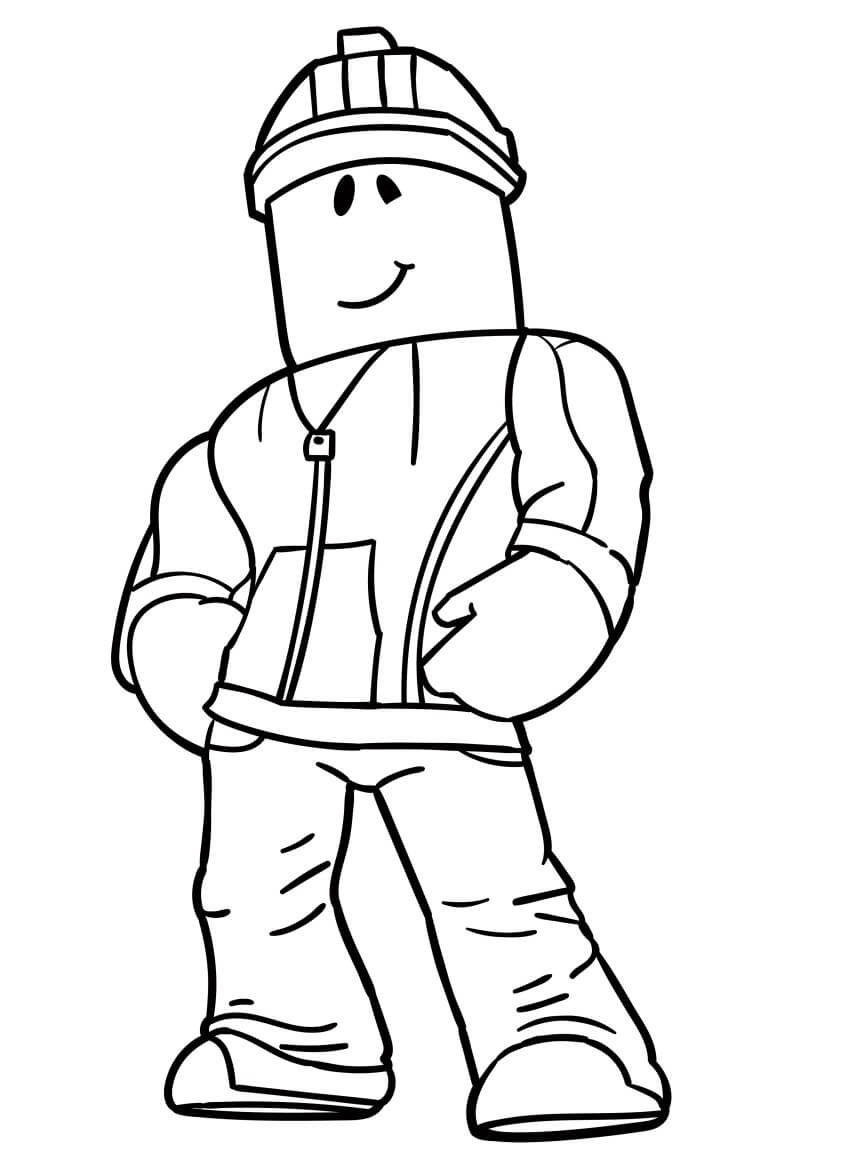 Postava Roblox omalovánka