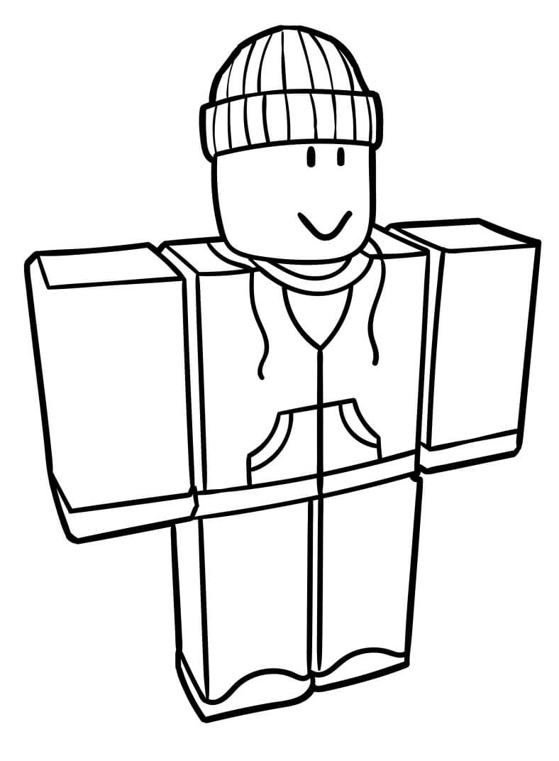Postava v Roblox omalovánka