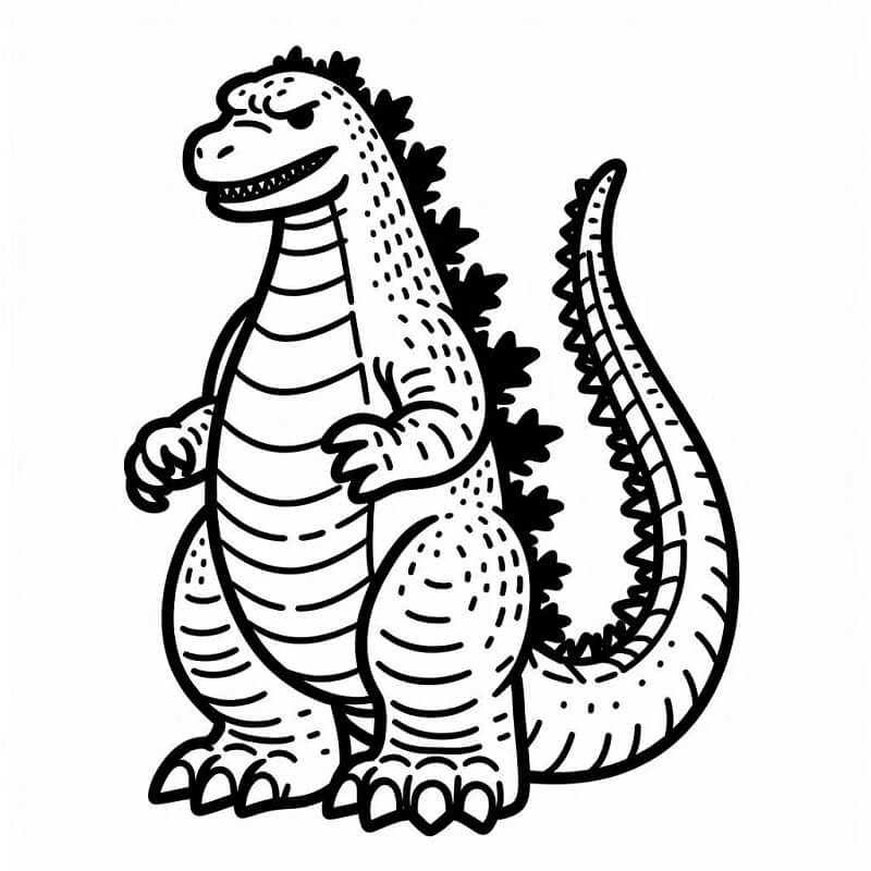 Příšerný Godzilla omalovánka